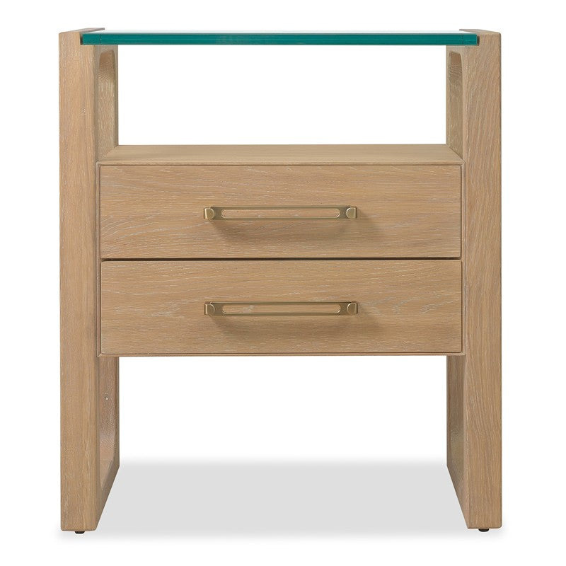 Banyon Bay - Two Drawer Nightstand - Desert Oak