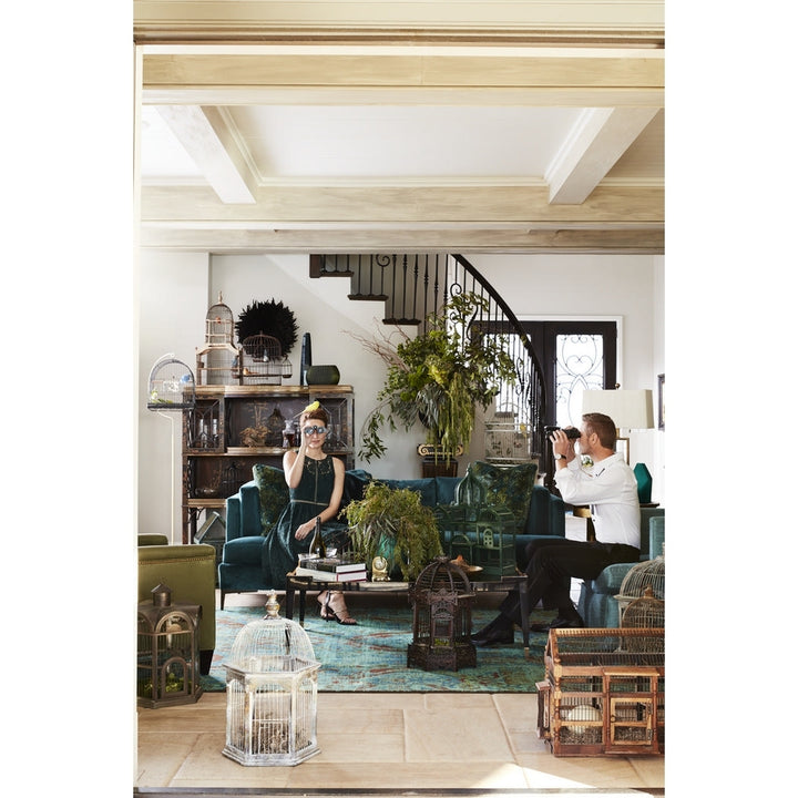 Chocolate Garden Bar & Curio Cabinet