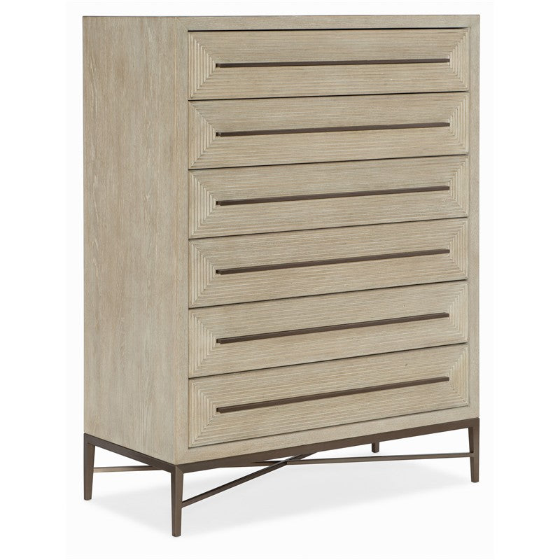 Cascade - 6-Drawer Chest - Light Brown