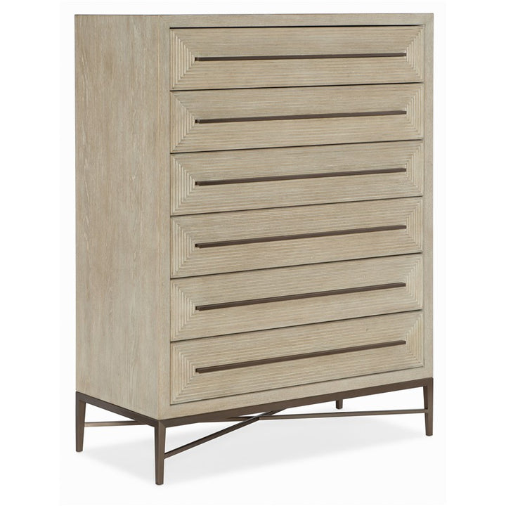 Cascade - 6-Drawer Chest - Light Brown
