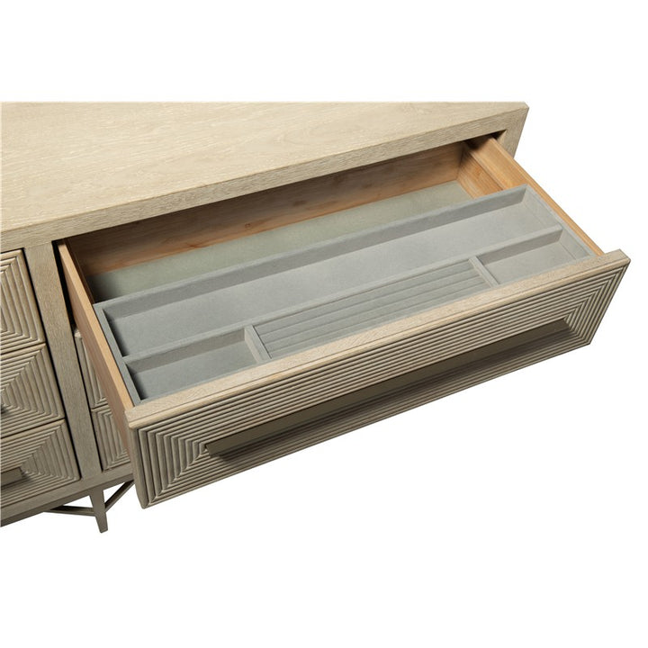 Cascade - 6-Drawer Dresser - Light Brown