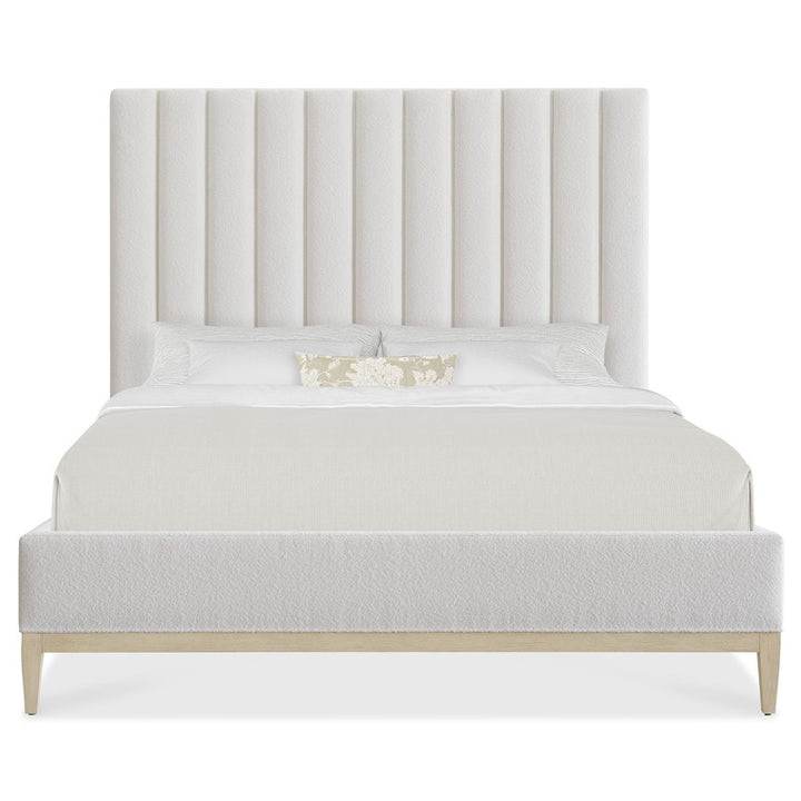 Cascade - Queen Upholstered Bed - White