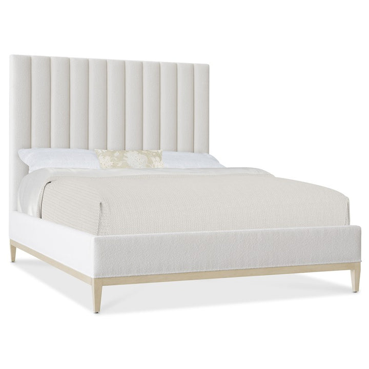 Cascade - Queen Upholstered Bed - White