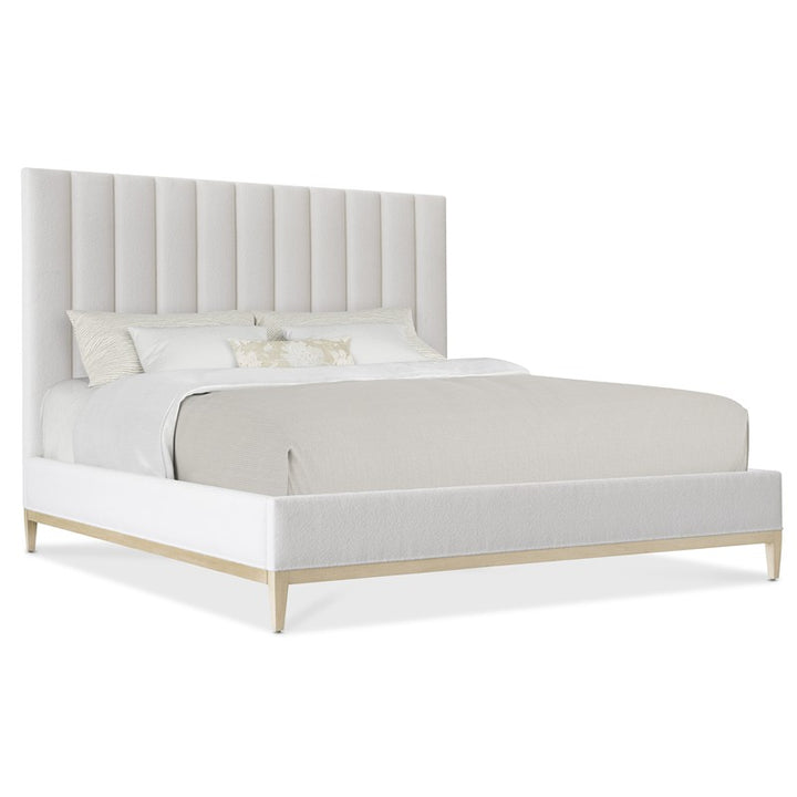 Cascade - California King Upholstered Bed - White