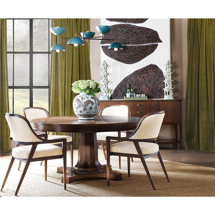 Archives - Round Pedestal Dining Table - Dark Brown