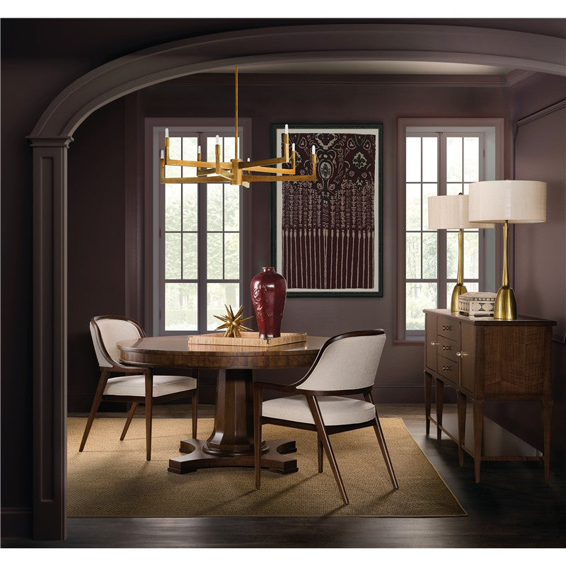 Archives - Round Pedestal Dining Table - Dark Brown