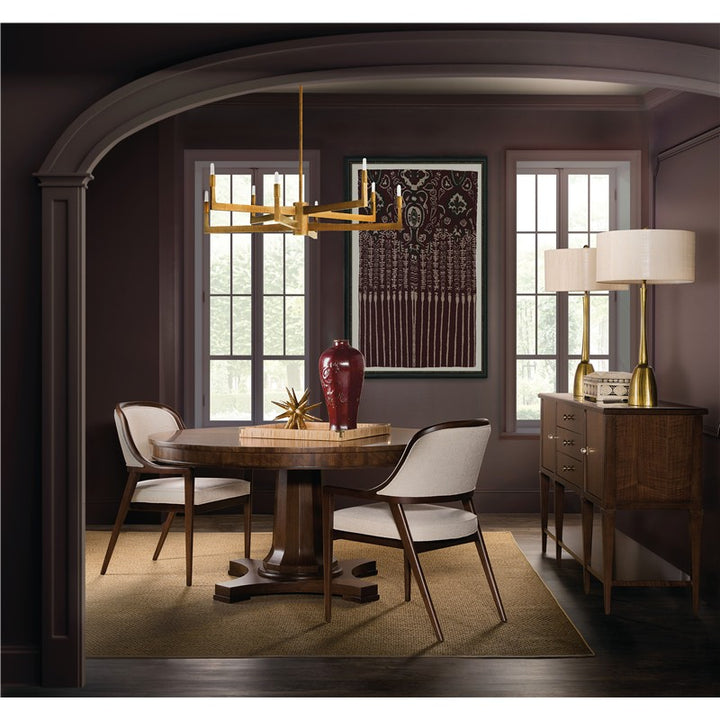 Archives - Round Pedestal Dining Table - Dark Brown