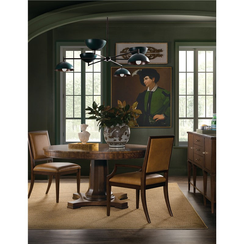 Archives - Round Pedestal Dining Table - Dark Brown
