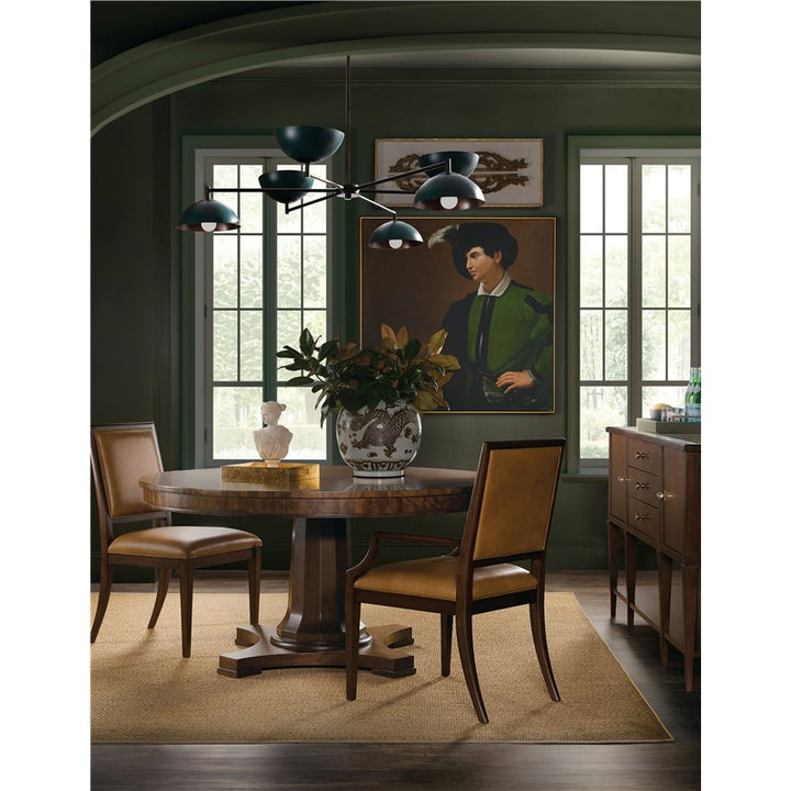 Archives - Round Pedestal Dining Table - Dark Brown