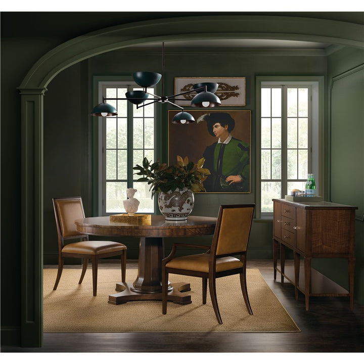 Archives - Round Pedestal Dining Table - Dark Brown