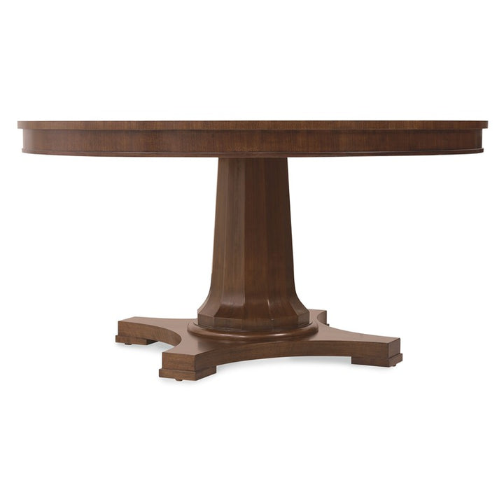 Archives - Round Pedestal Dining Table - Dark Brown