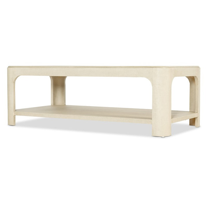 Archives - Raffia Rectangle Cocktail Table - Beige