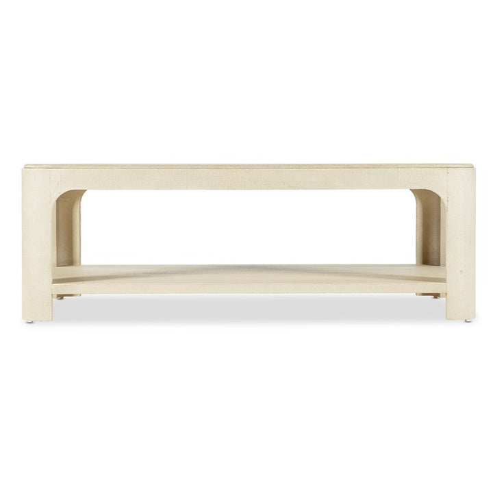 Archives - Raffia Rectangle Cocktail Table - Beige
