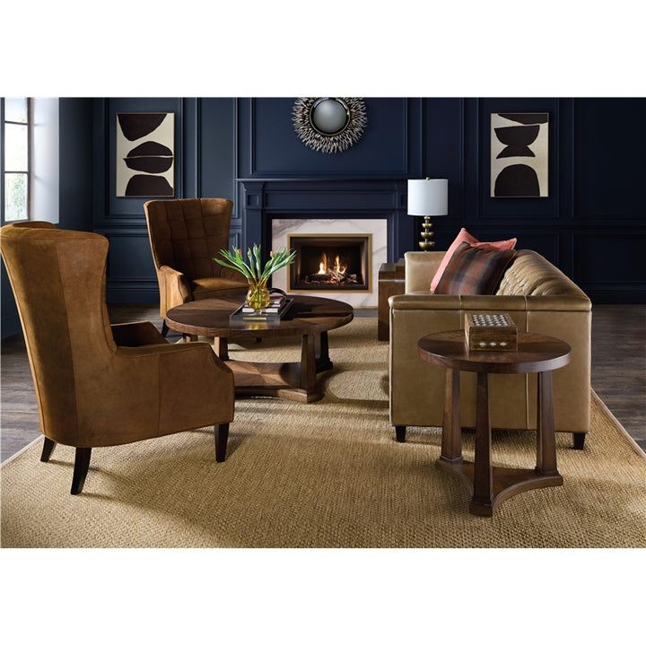 Archives - Round Cocktail Table - Dark Brown