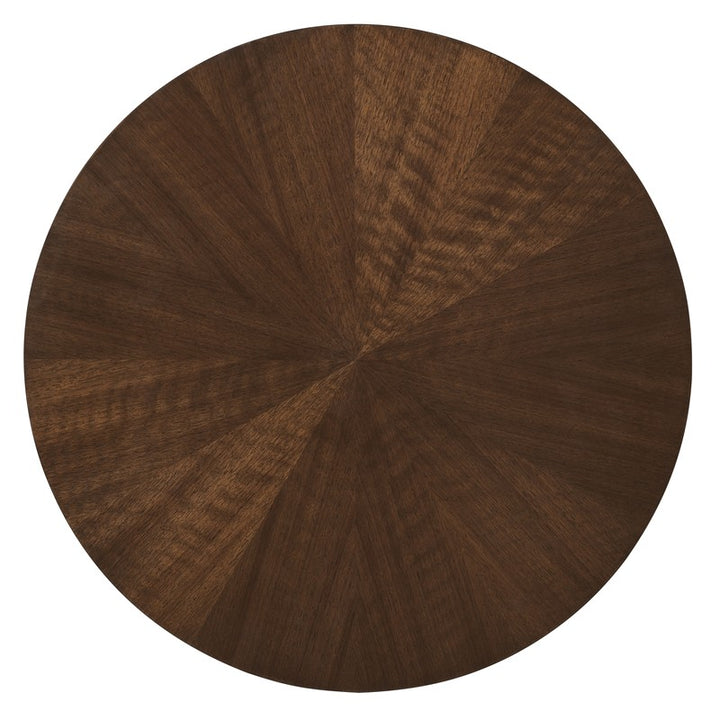 Archives - Round End Table - Dark Brown