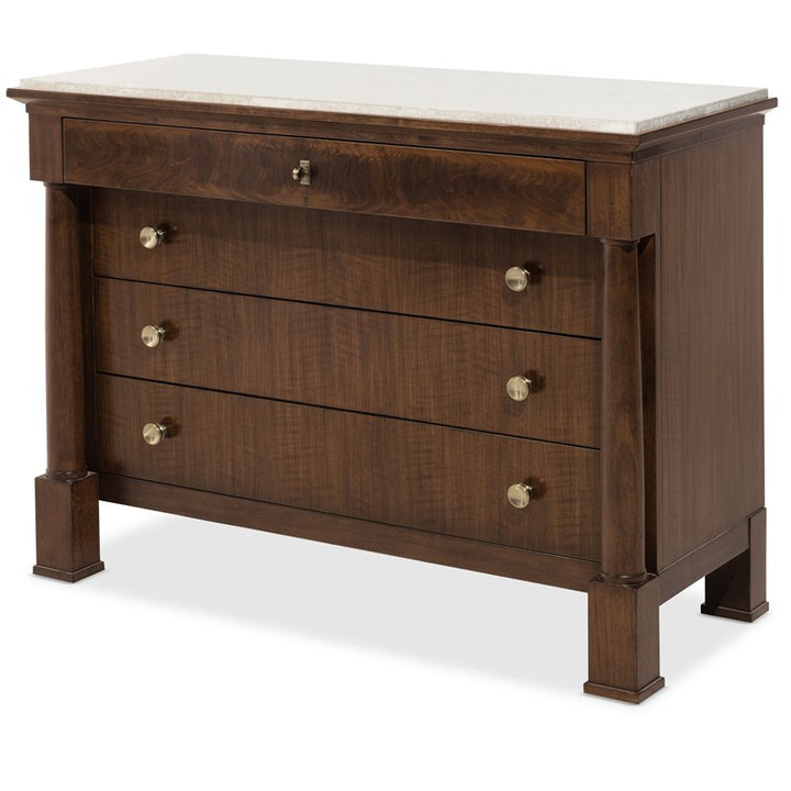 Archives - Four-Drawer Chest - Dark Brown