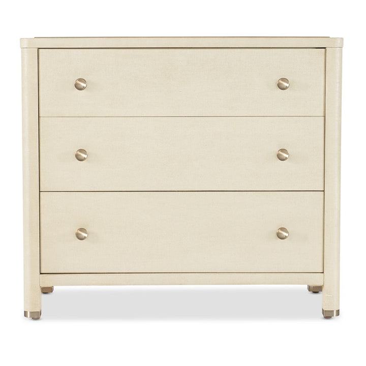 Archives - Raffia Three-Drawer Chest - Beige
