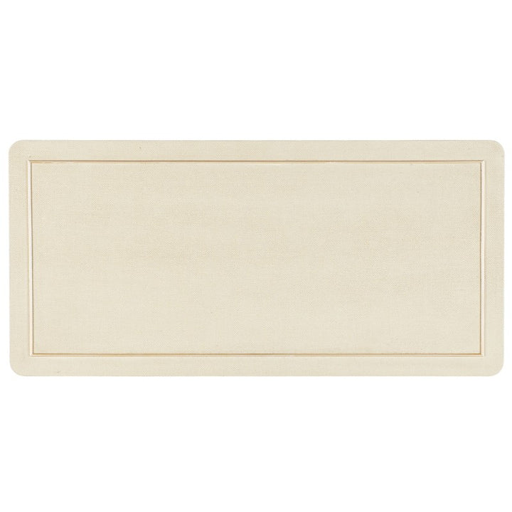 Archives - Raffia Three-Drawer Chest - Beige
