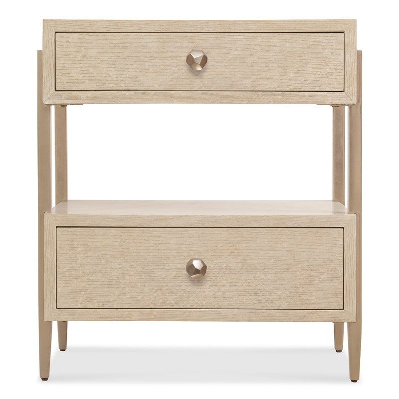 Westwood - Two-Drawer Nightstand - Beige