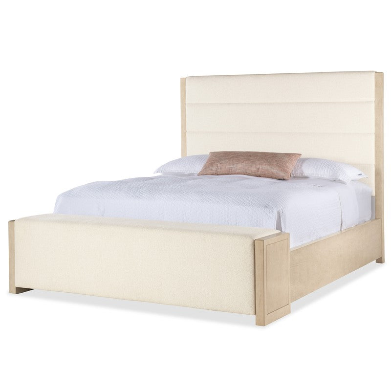 Westwood - King Upholstered Storage Bed - Beige