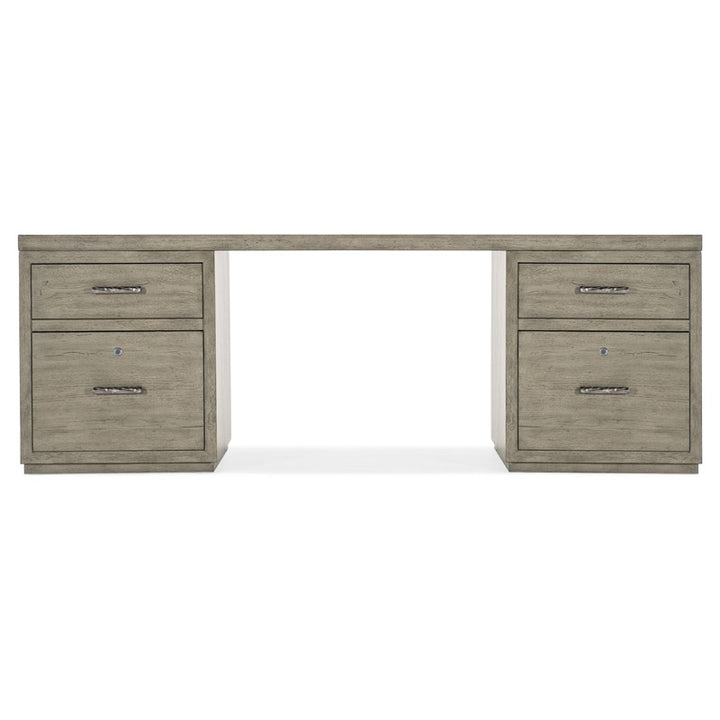 Linville Falls - Desk - 84" Top - 2 Small Files