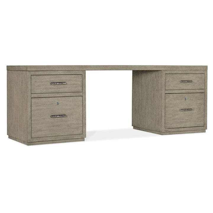 Linville Falls - Desk - 84" Top - 2 Small Files