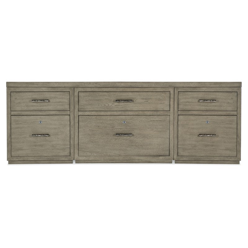 Linville Falls - Credenza - 84" Top - 2 Small Files And Lateral File