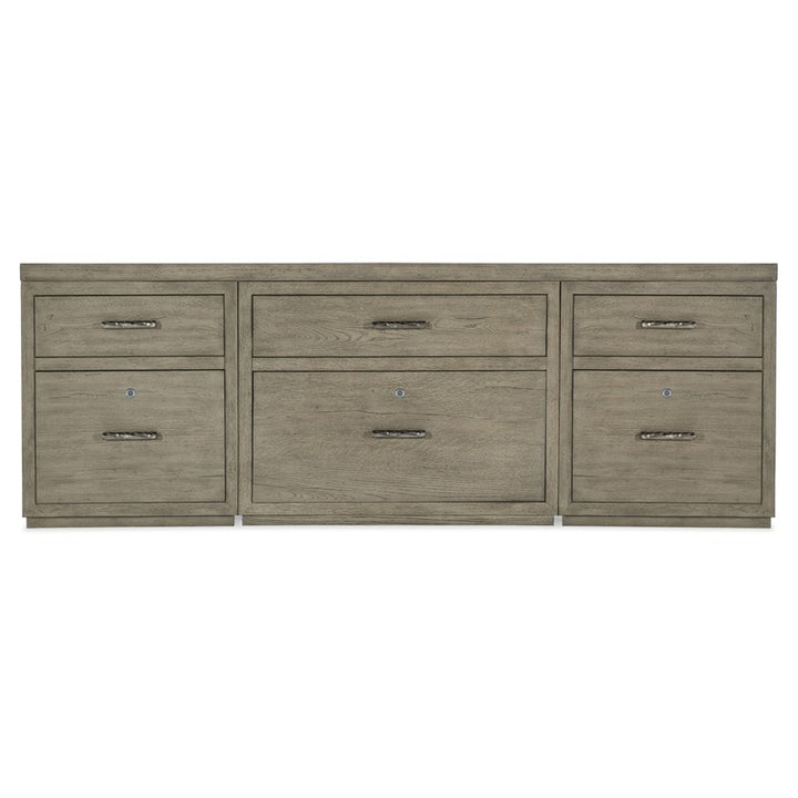 Linville Falls - Credenza - 84" Top - 2 Small Files And Lateral File