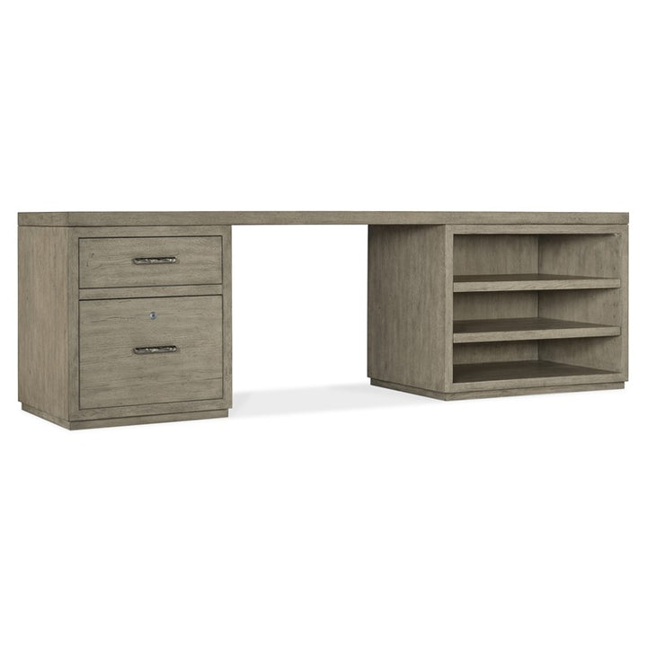 Linville Falls - Desk - 96" Top - Small File And Open
