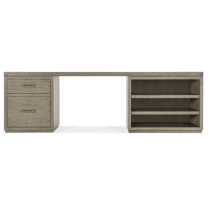 Linville Falls - Desk - 96" Top - Small File And Open