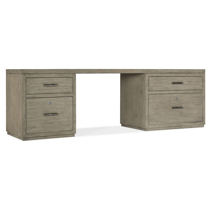Linville Falls - Desk - 96" Top - Small File And Lateral File