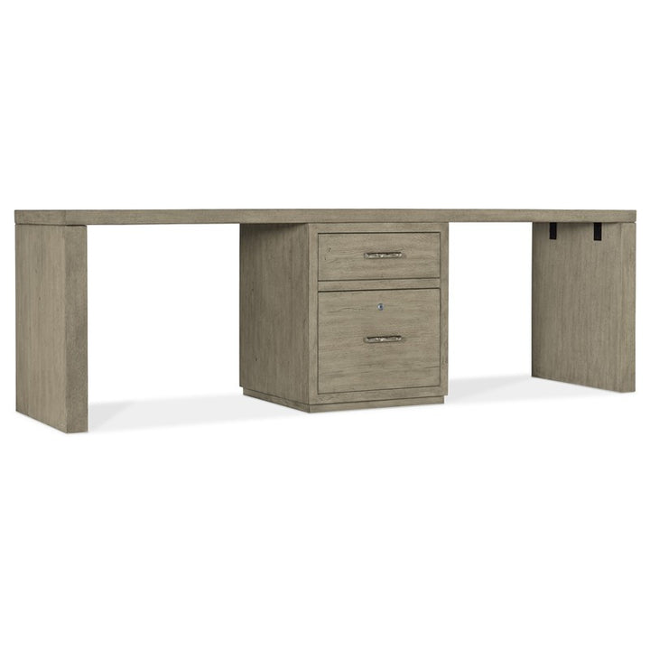 Linville Falls - Desk - 96" Top - Small File And 2 Legs