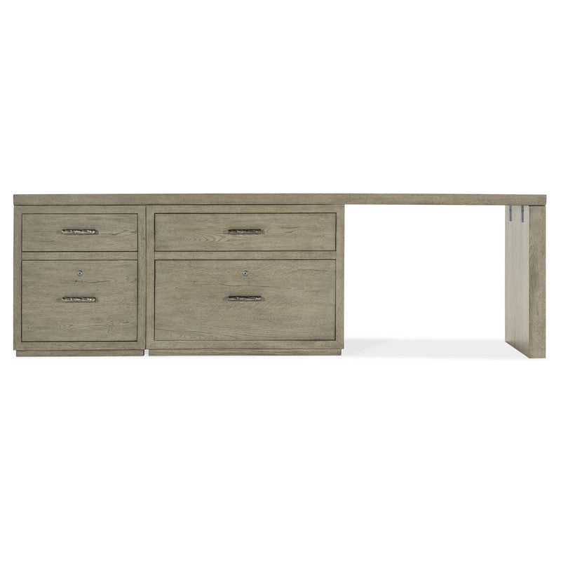 Linville Falls - Desk - 96" Top-Small File - Lateral File And Leg