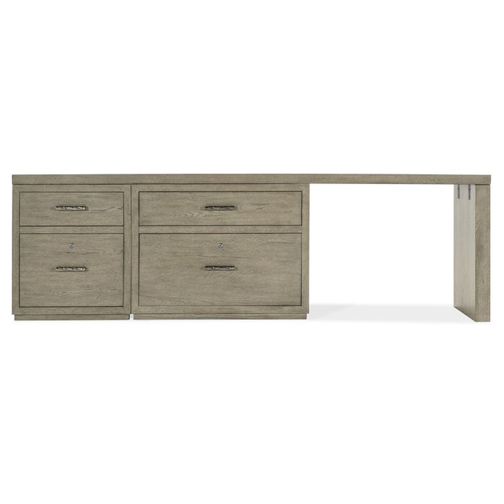 Linville Falls - Desk - 96" Top-Small File - Lateral File And Leg