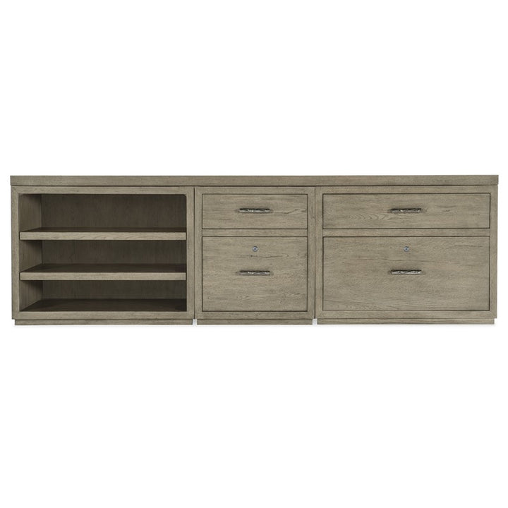 Linville Falls - Credenza - 96" Top - Small File - Lateral File And Open