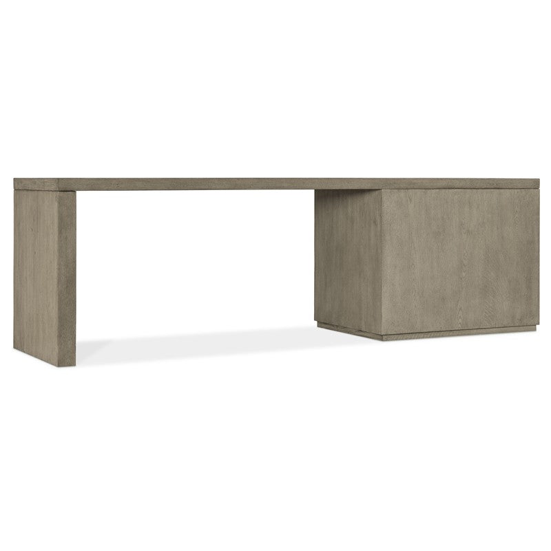 Linville Falls - Desk 96" Top - Open Desk Cabinet And 1 Leg