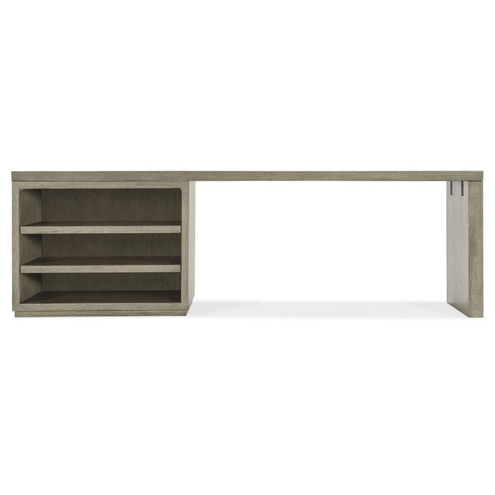 Linville Falls - Desk 96" Top - Open Desk Cabinet And 1 Leg