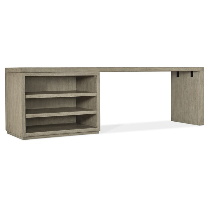 Linville Falls - Desk 96" Top - Open Desk Cabinet And 1 Leg