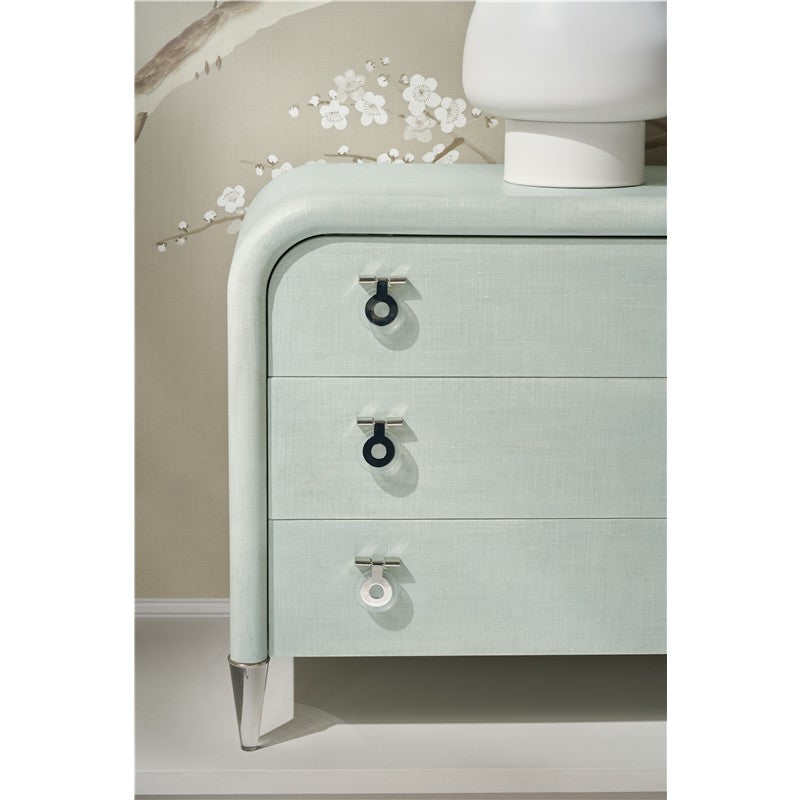 Melange - Julip Accent Chest - Pearl Silver