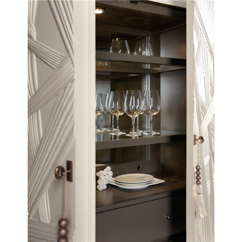 Melange - Dream Weaver Bar Cabinet - White
