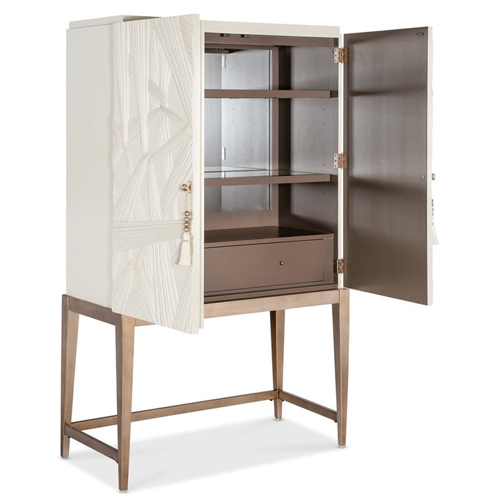 Melange - Dream Weaver Bar Cabinet - White