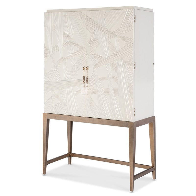 Melange - Dream Weaver Bar Cabinet - White