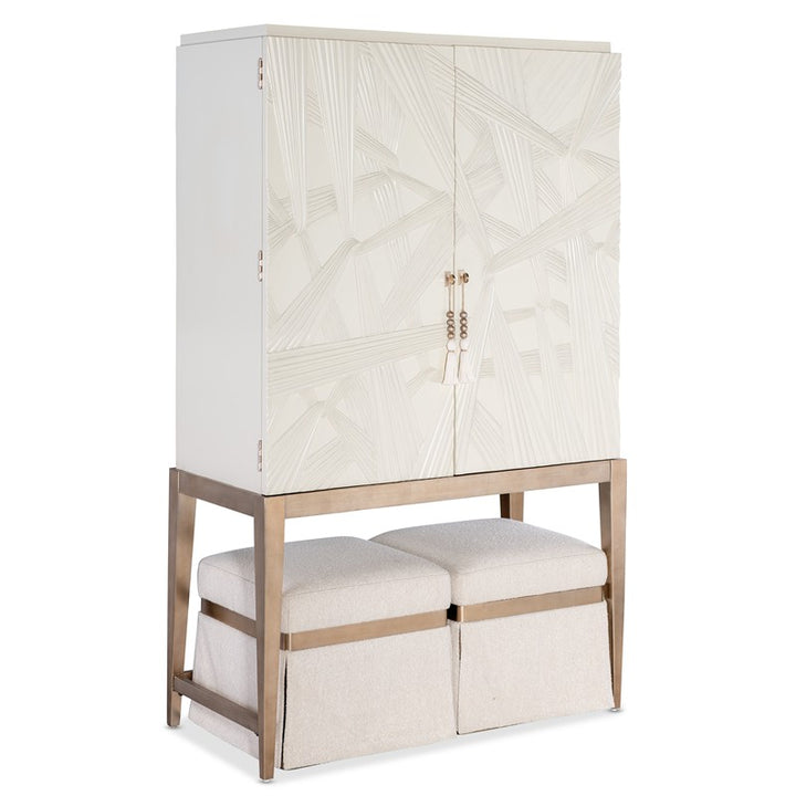 Melange - Dream Weaver Bar Cabinet - White