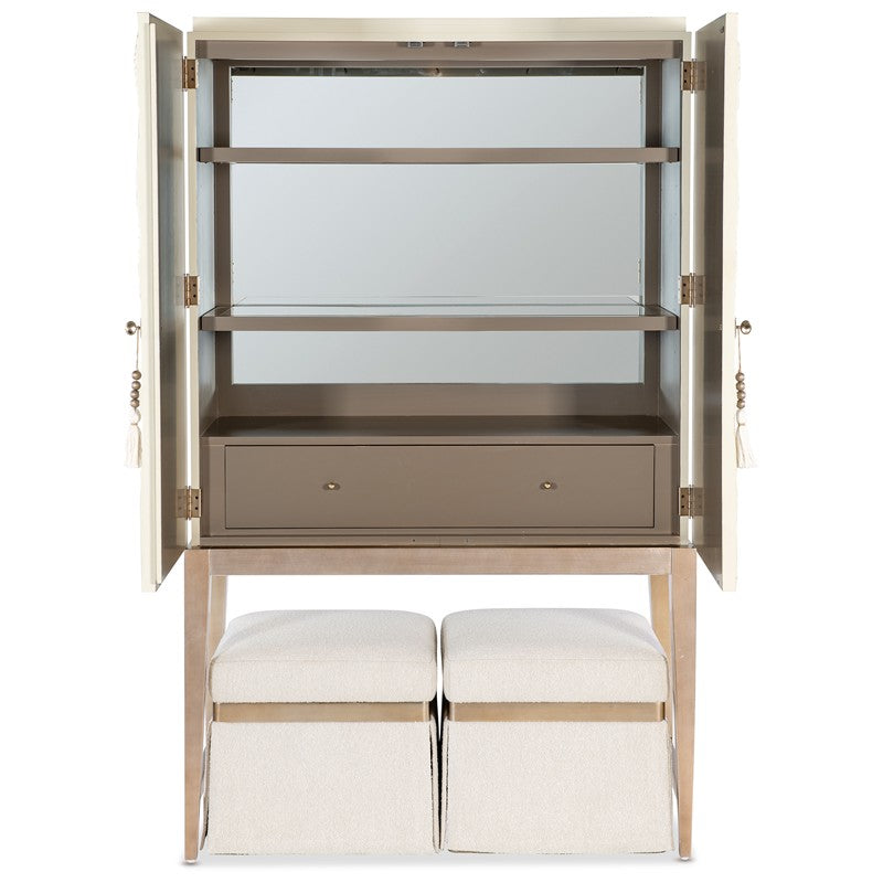 Melange - Dream Weaver Bar Cabinet - White