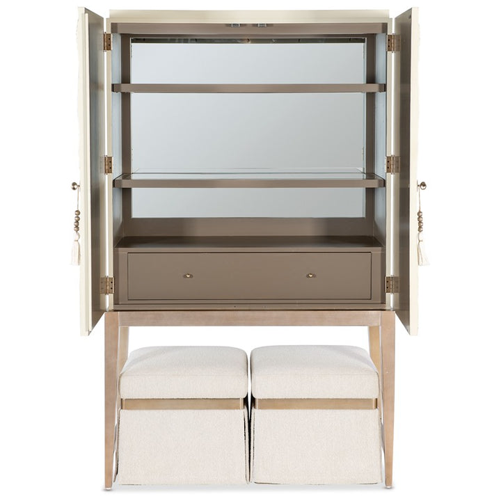 Melange - Dream Weaver Bar Cabinet - White
