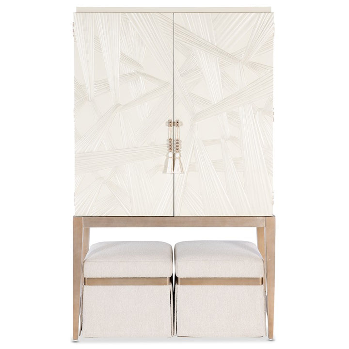 Melange - Dream Weaver Bar Cabinet - White