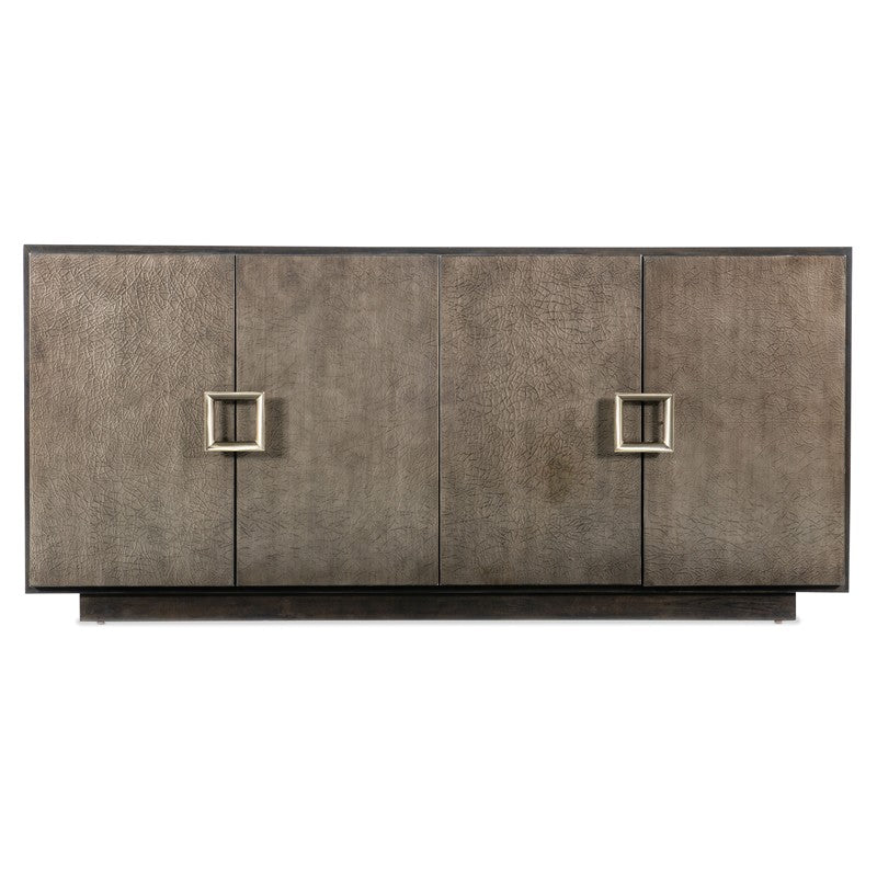 Melange - Asher Four Door Entertainment Credenza - Dark Brown