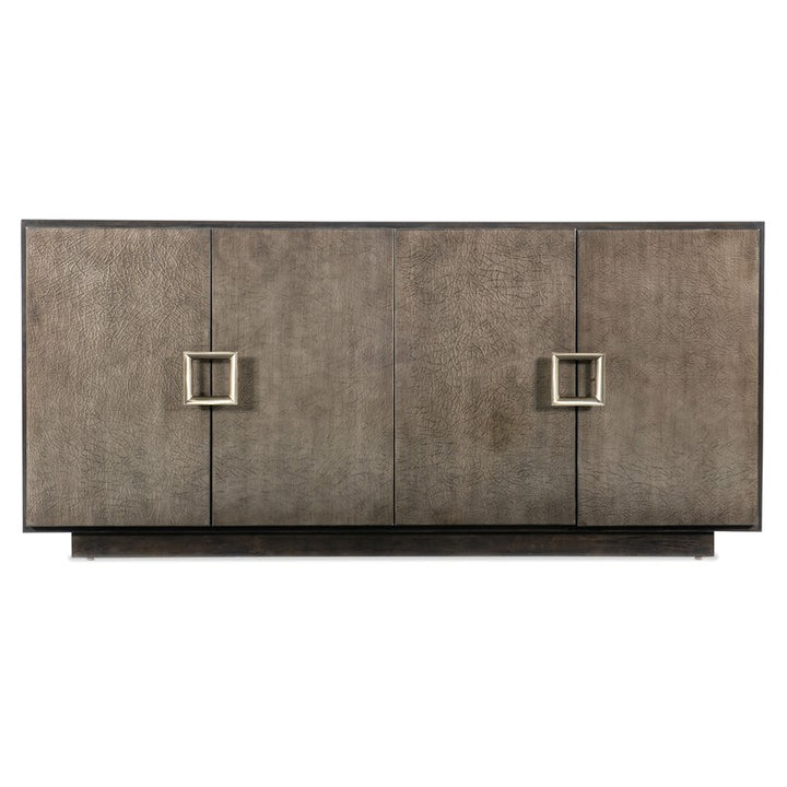 Melange - Asher Four Door Entertainment Credenza - Dark Brown