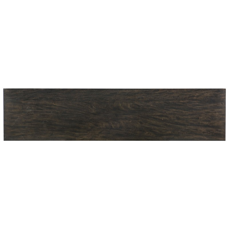 Melange - Asher Four Door Entertainment Credenza - Dark Brown