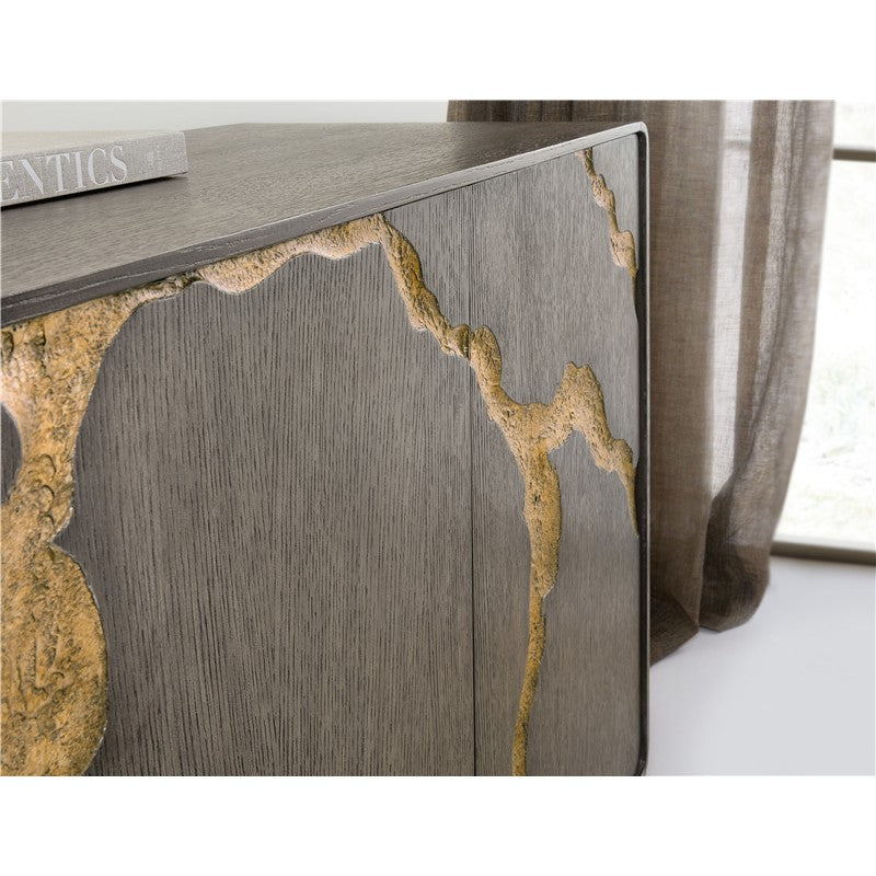 Melange - Fissured Entertainment Credenza - Dark Gray